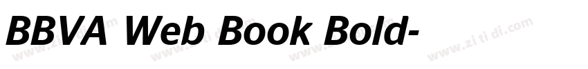 BBVA Web Book Bold字体转换 BBVA Web Book Bold字体转换